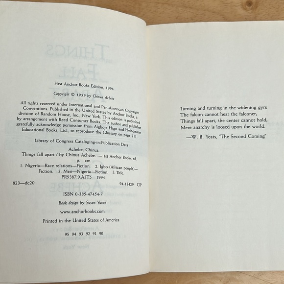 Things Fall Apart - Book by Chinua Achebe - 50th Anniversary Edition - Picture 14 of 16